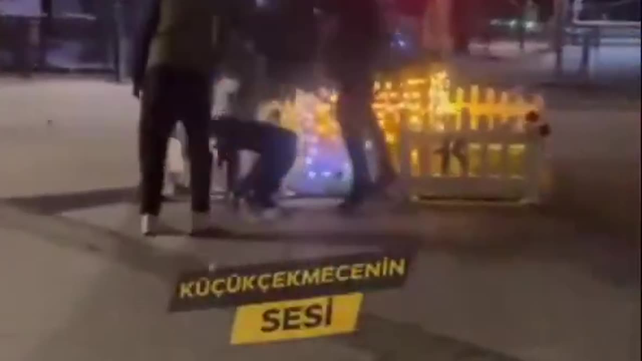 Muslims breaking nativity scenes and Christmas trees !