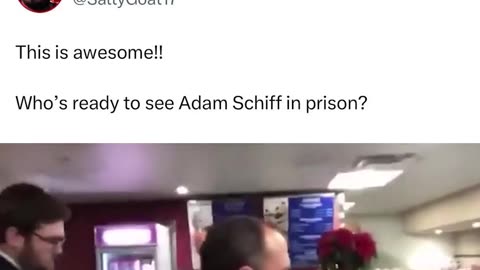Trump posts senator being told 'you have right to remain silent...' Schiff's face drops