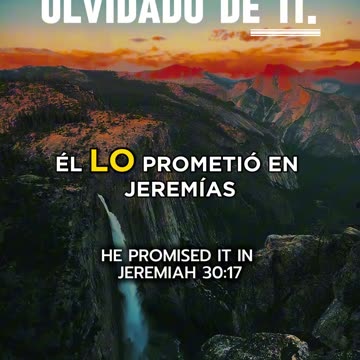 💔 Dios no se ha olvidado de ti | “Yo sanaré tus heridas” 🙏 Jeremías 30:17 #Fe #Esperanza #Dios