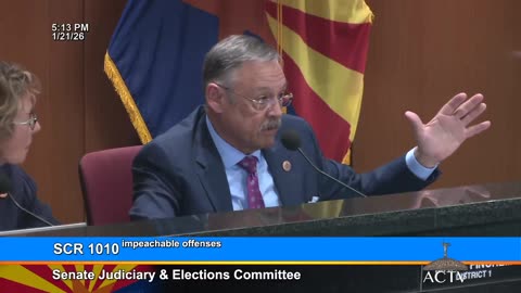 Sen. Mark Finchem: Keep Foreigners Out Of Arizona Policy! (SCR 1010)