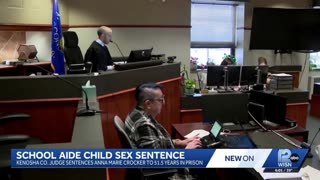 Former elementary school aide bawls in court as she is sentenced to over 50 years for s*x crimes