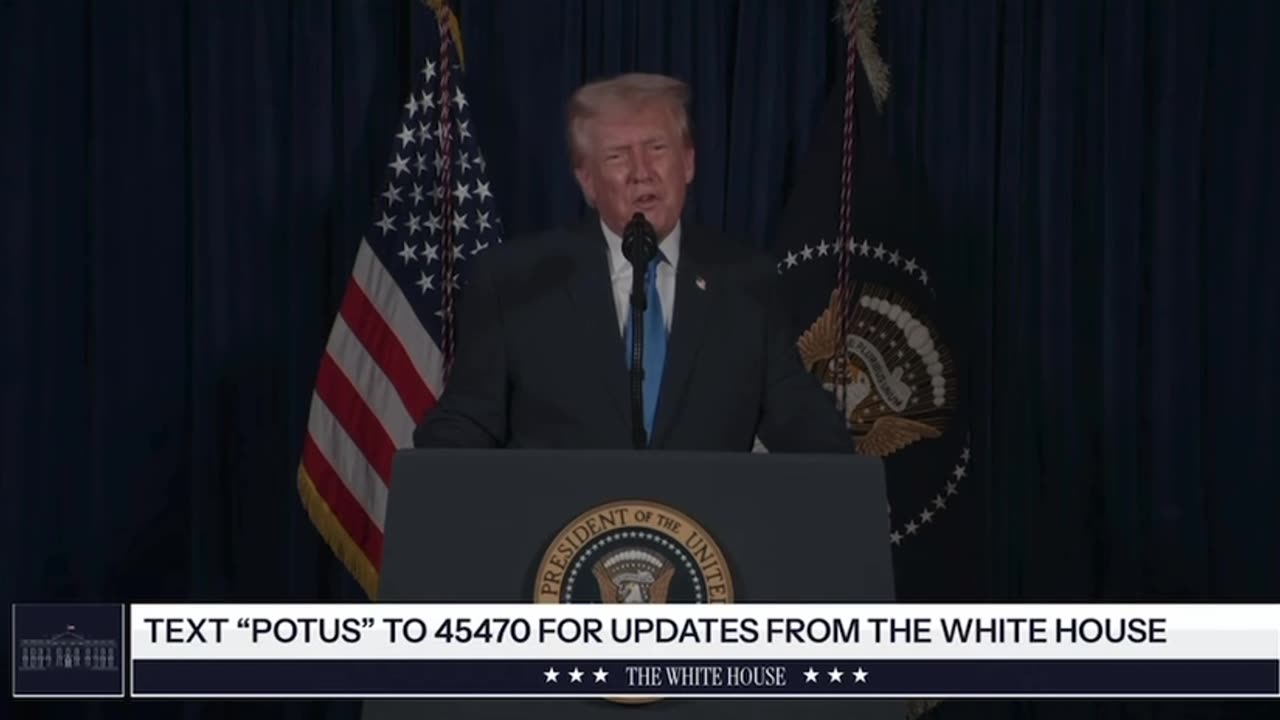 Trump Makes a Statement after the Shooting in Washington