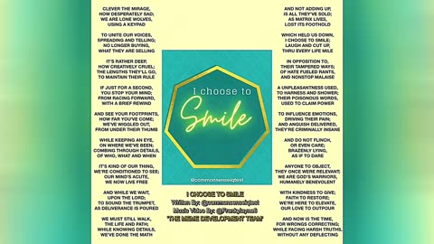 I Choose To Smile