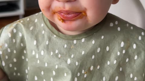 Baby Kayla Tries Pasta Stars for Dinner | Cutest Foodie Baby
