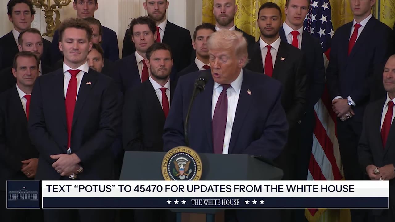 CANADA, DENIED! Trump Boasts 32 Straight Stanley Cup Wins Over Canada While Hosting Florida Panthers