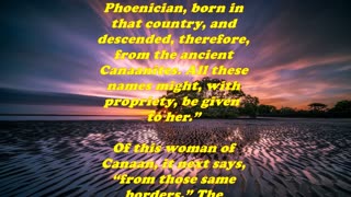 Matthew 15:22 - Daily Bible Verse Commentary