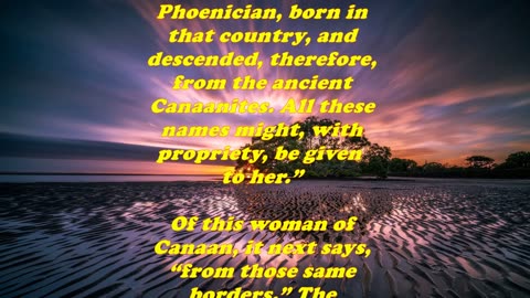 Matthew 15:22 - Daily Bible Verse Commentary