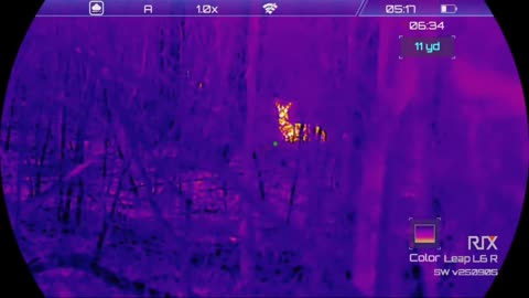 Testing wrapping paper against the RIX Leap L6R thermal scope