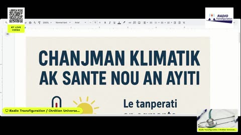 Chanjman klimatik ak sante nou an Ayiti / par Mirlene A. date 9/28/25