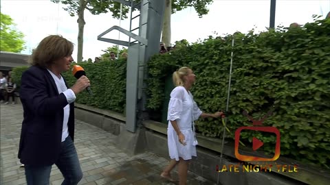 Andrea Kiewel - ZDF-Fernsehgarten Wet T-Shirt Nippel- LATE NIGHT TELE