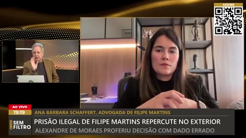 Advogada que representa Filipe Martins nos EUA revela fato inédito sobre o caso