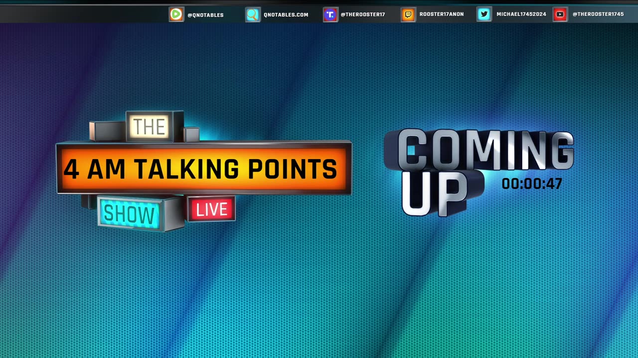 Tuesday Afternoon 11/18/2025 Qnotables 4am Talking Points Live!