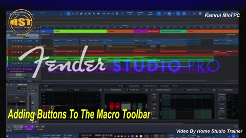 Adding A Button To The Macro Toolbar - Fender Studio Pro 8
