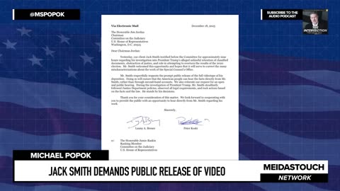GOP Now SCARED TO DEATH to RELEASE Jack Smith VIDEO DEPO!!!