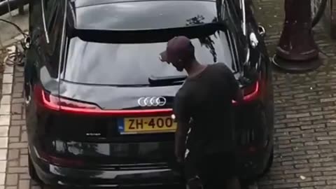 In Netherlands not even cars are safe.