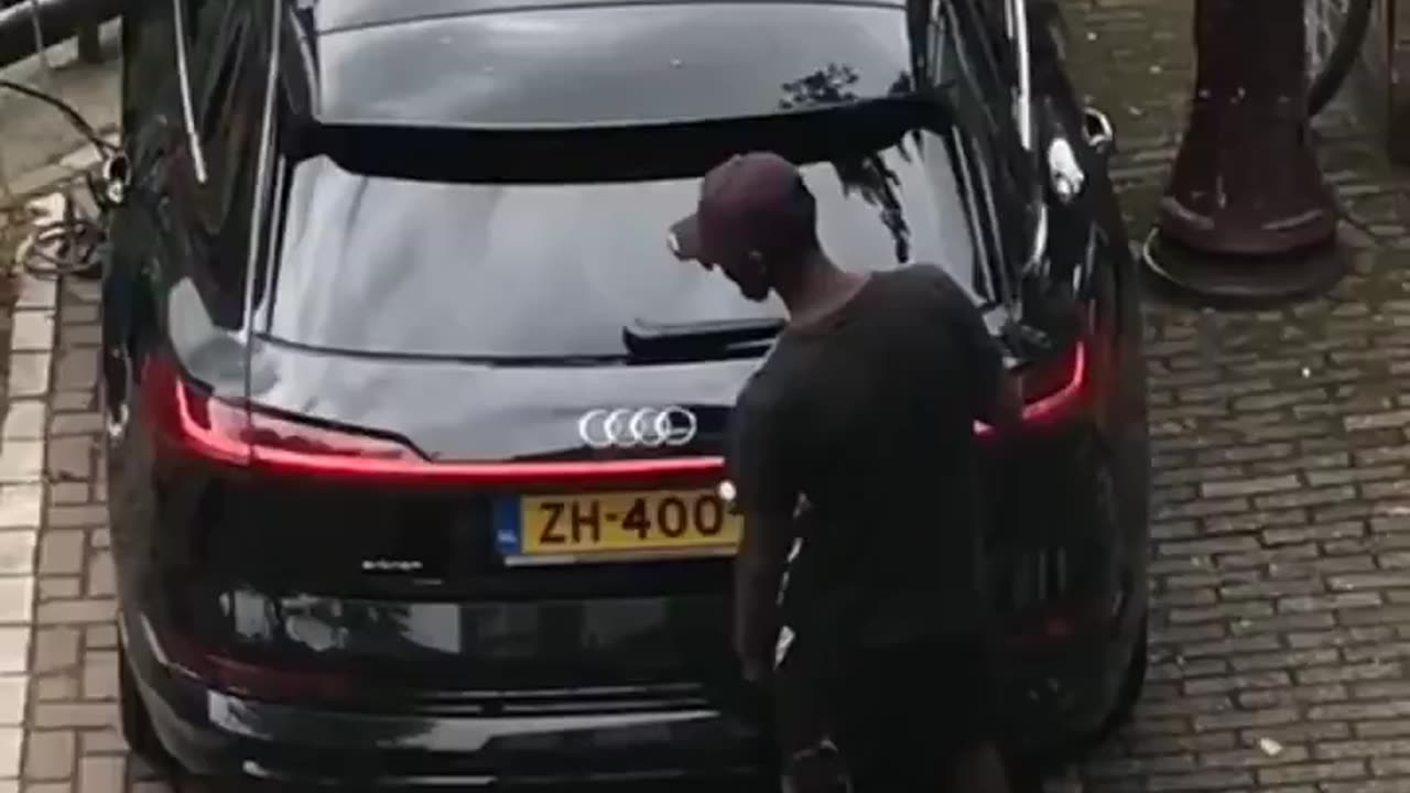 In Netherlands not even cars are safe.