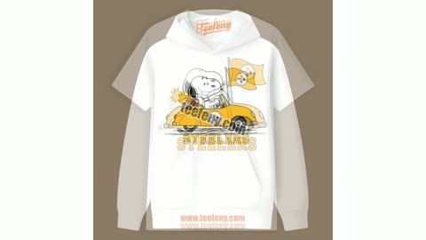 Snoopy Driving Car With Pittsburgh Steelers Unisex Shirt