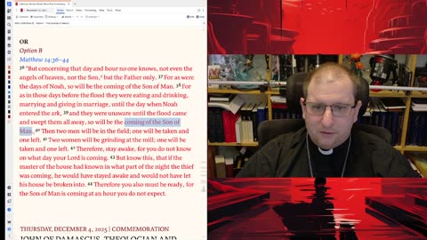 Sunday Follow Up for the First Sunday in Advent