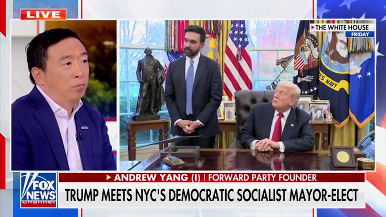 Ex-Democrat Star Andrew Yang Says He Was Thrilled By Trump-Mamdani Meet