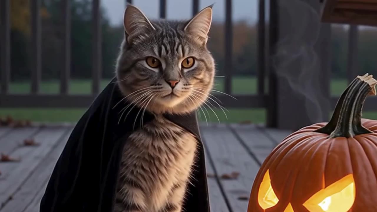 Pumpkin Patch Kitty Adventure 🎃🐱 | Halloween Cat Short #Shorts