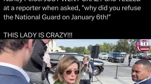 Politics - 2025 J6 Delusional Liberal Globalist Commie Nancy Pelosi Goes Mental On Simple Questions