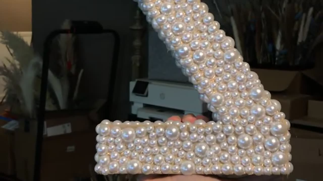 Bride Pearls Letter Backward