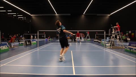 Badminton Austrian U17 Open 2024 BS MS Aapo Puhakka vs George Alexandru Mocan Badminton Match