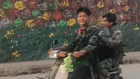 🏍️🇲🇲 Myanmar War | CNDF and AIF Fighters on Motorcycles | RCF