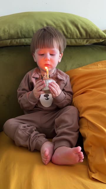 Kiddo Almost Ate His Birthday Candle