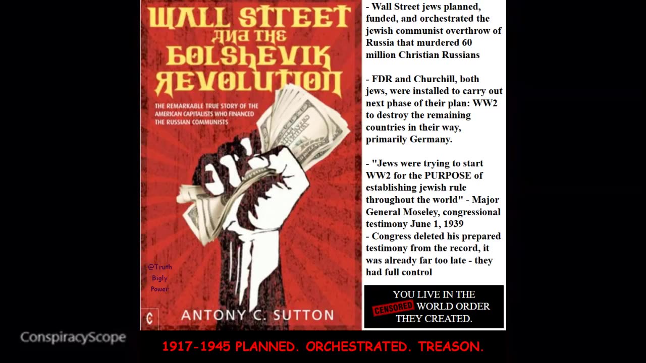 Benjamin Freedman, 1961 Speech clip - World Wars -Jews Planned to establish their world government