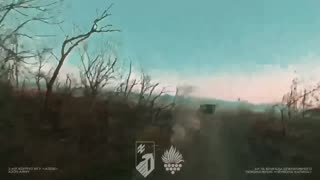 Russian Drone Rocks Ukrainian Transport Vehicle