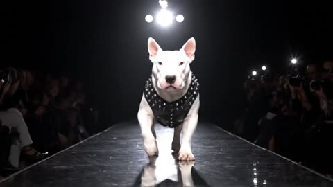 If dogs were models, how would they walk down the runway