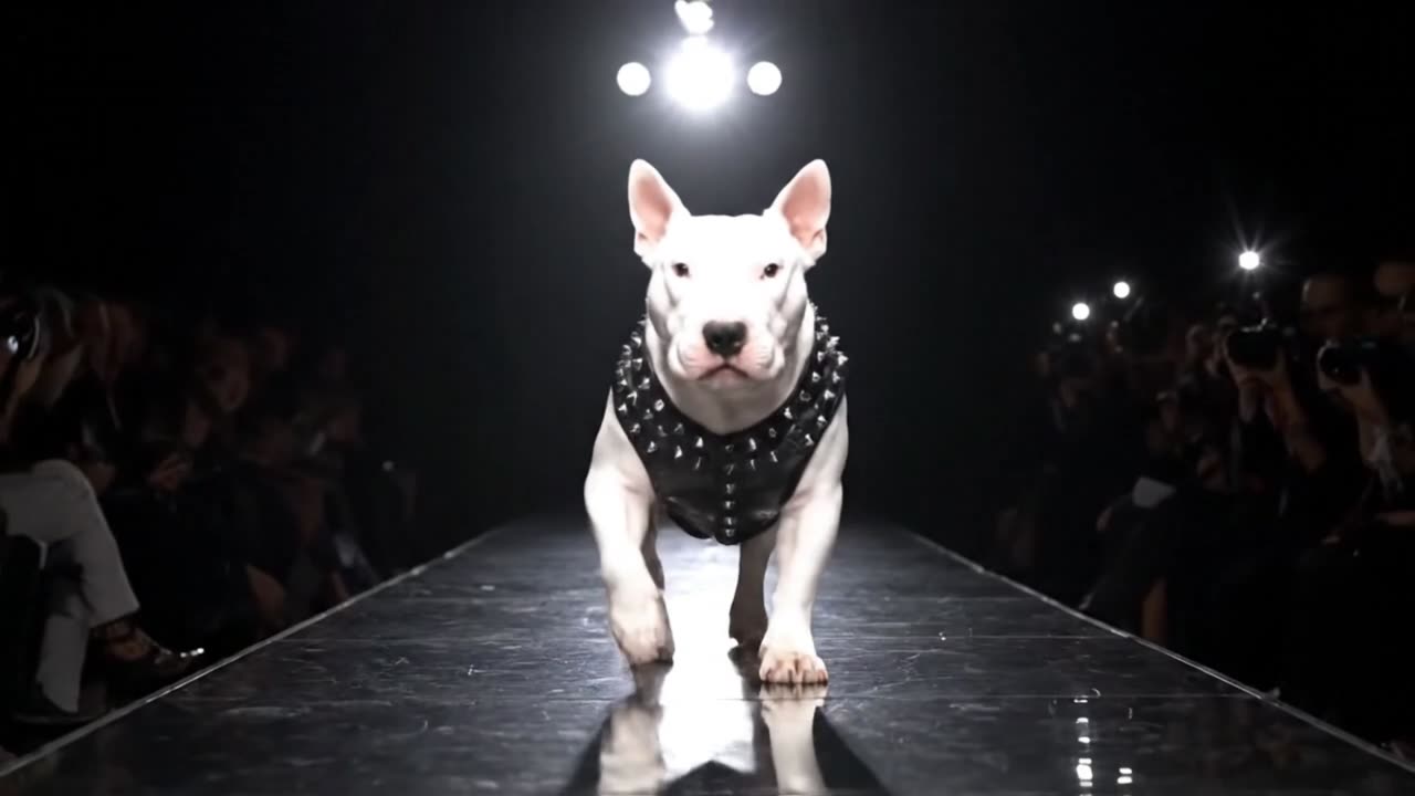 If dogs were models, how would they walk down the runway