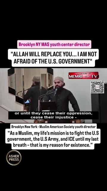 Brooklyn NY Muslim youth director: "My life's mission is to fight the U.S. government"