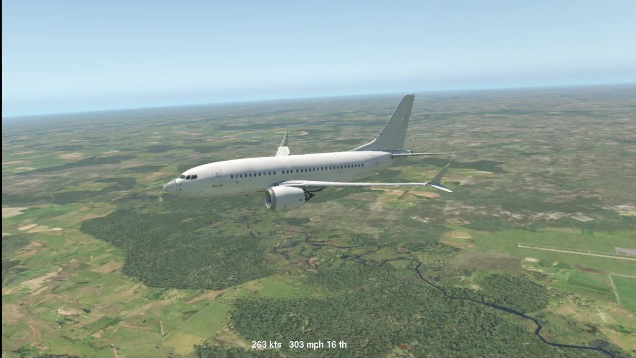 flying Zibo Boeing 737 MAX 6 over TEXAS on Ubuntu 24 and Xplane 11 in 2025