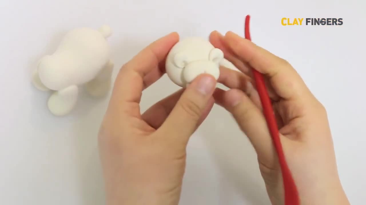 Arctic Animals: How to Make a Polar Bear in Air-Dry Clay | Cute & Simple ClayFingers Tutorial
