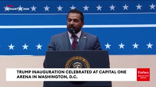 Kash Patel: Makes Pledge To Help Restore American Dream At Inaugural Event! - 1/20/2025