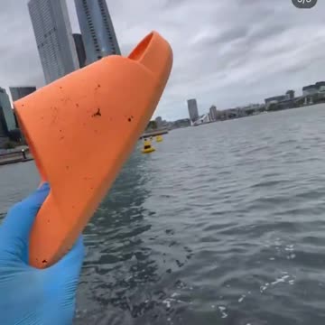 They found the slide Drake threw at the drone