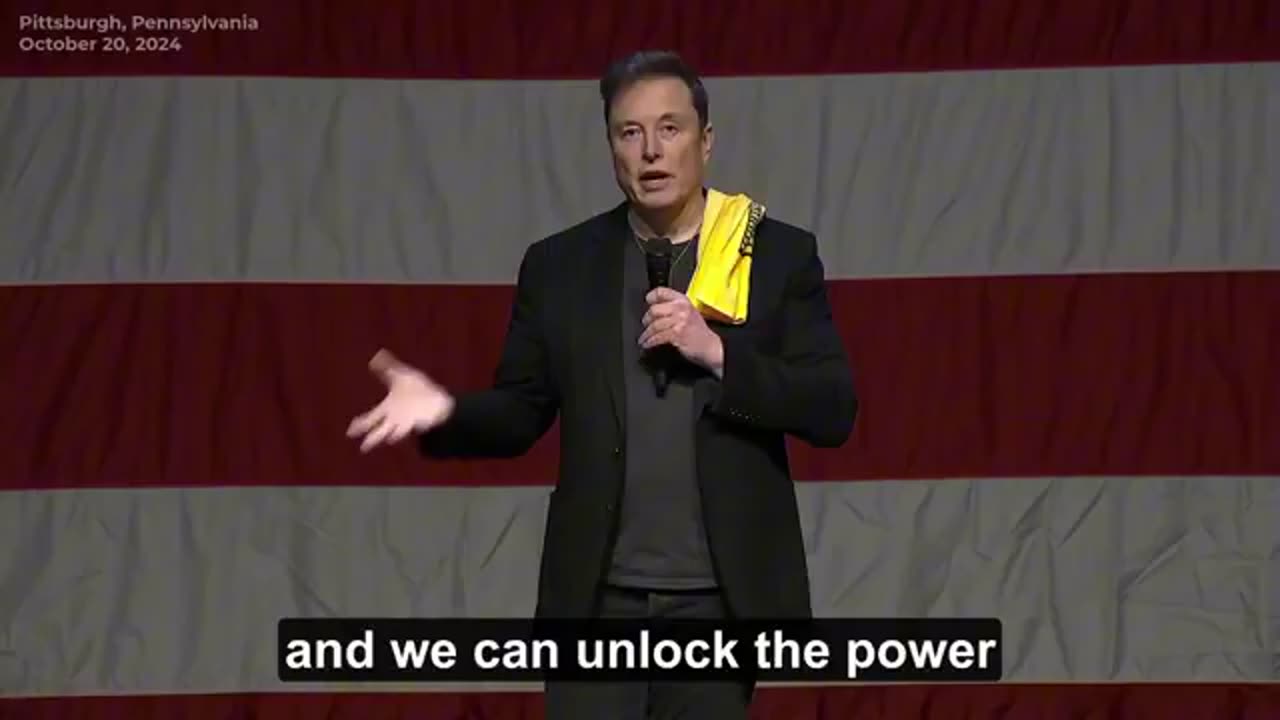 ELON: WITH TRUMP WE WILL UNLOCK THE POWER OF THE GIANT THAT IS AMERICA...