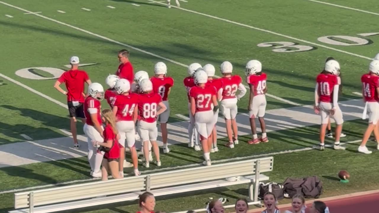 High School Cheer Team Pendulum Stunt