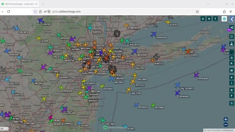 New York Air Traffic TIme Lapsed - Dec 25 2025 -