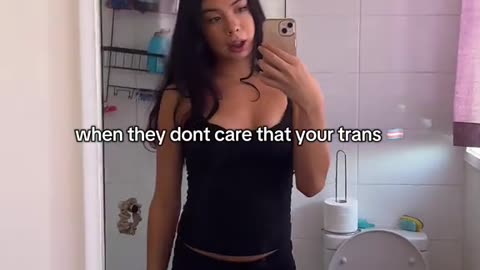 Cute tgirl is good in home