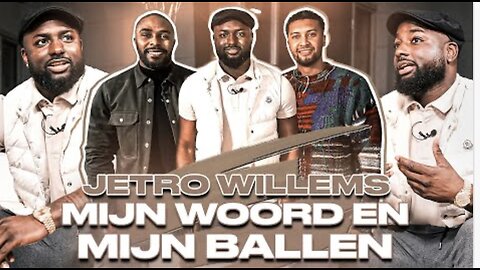 Jetro Willems bij een podcast