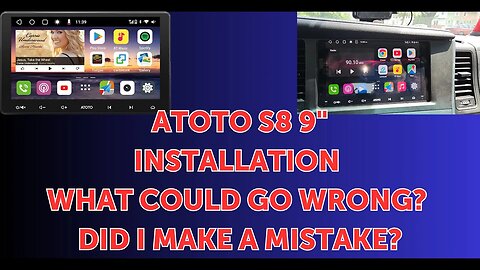 Installing a HUGE Atoto S8 Head Unit in my 2017 Toyota Sienna!