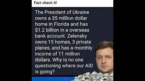 ZELENSKY IS RIPPING YOU OFF BUT THE UKRAINIAN PARLIAMENT WANTS TO IMPEACH!