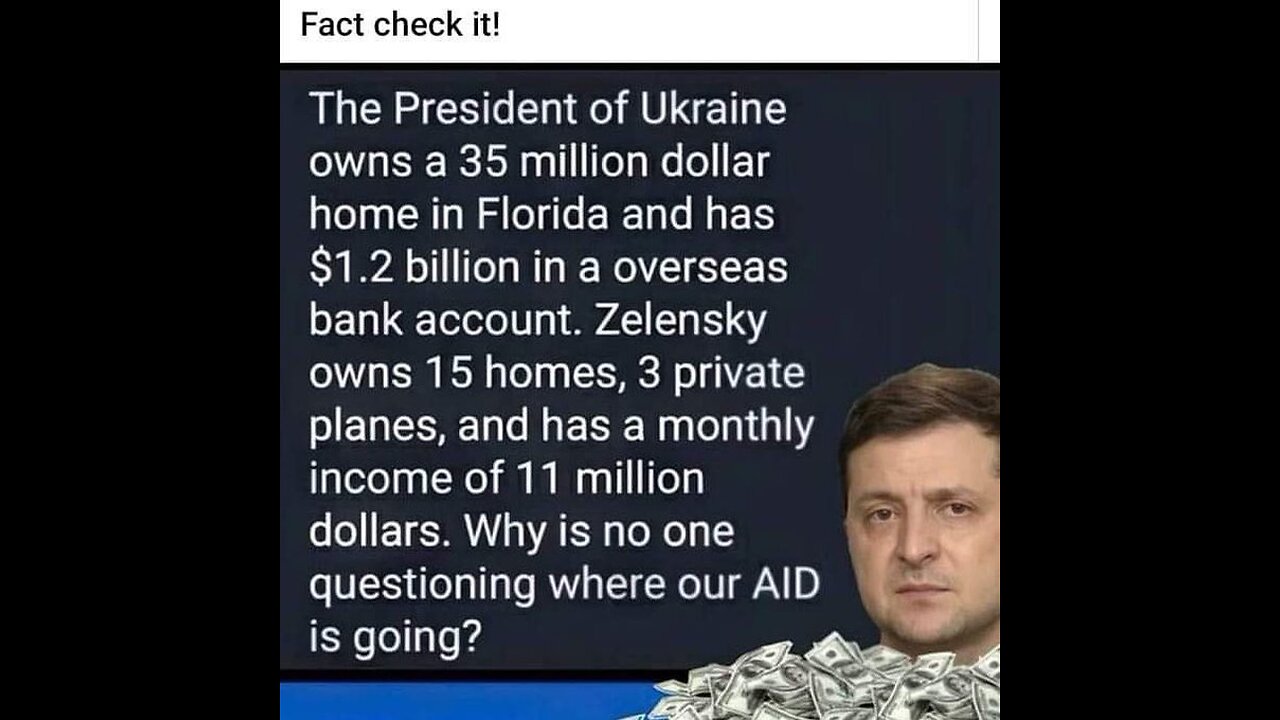 ZELENSKY IS RIPPING YOU OFF BUT THE UKRAINIAN PARLIAMENT WANTS TO IMPEACH!
