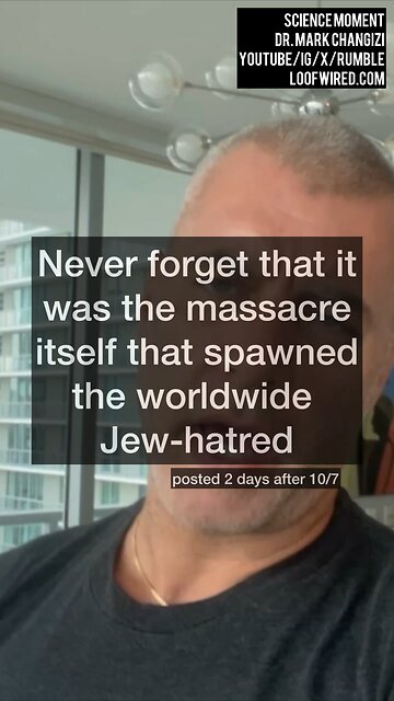 Never forget that it was the massacre itself that spawned the worldwide Jew-hatred