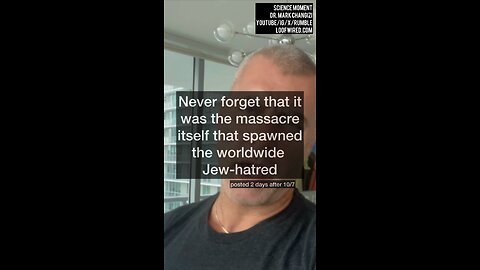 Never forget that it was the massacre itself that spawned the worldwide Jew-hatred