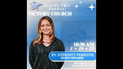 Join us live this morning with Evangelist Eternity Ferretiz