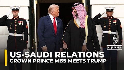 Saudi Crown Prince MBS arrived at the White House to meet with US President Trump